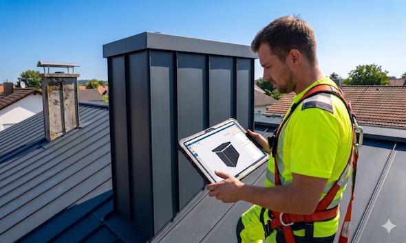DachdeckerTabletKamineinfassung Dachdecker Tablet Kamineinfassung